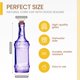 thumbnail image 2 of Botellas de vidrio BULK PARADISE, color morado surtido con corcho, 400 ml, paquete de 6, 2 of 6