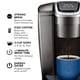 thumbnail image 2 of Cafetera Keurig K-Elite, cápsula K-Cup de una sola porción, pizarra cepillada, 2 of 9