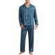 thumbnail image 5 of INSPIRE CHIC Conjunto de Pijamas Casuales para Hombre de 2 Piezas de Satén con Rayas y Botones de Manga Larga Talla L Azul Oscuro, 5 of 6
