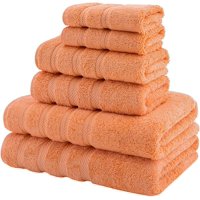 American Soft Linen - Set De 6 Toallas Edison 100% Algodón Turco