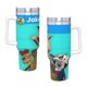 thumbnail image 4 of ¡Jakers! Las Aventuras de Piggley Winks Vaso aislado de acero inoxidable con asa, diseño temático, regalo para familia, amigos y fans; incluye pajita y encaja en el portavasos estándar, 40 oz, 4 of 6