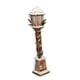 thumbnail image 2 of Lámpara de farol de Navidad, luz nocturna, 16 cm x 85 cm, poste de luz LED, decoración de Navidad, poste de madera para el hogar, granja, decoración Marrón, 2 of 5