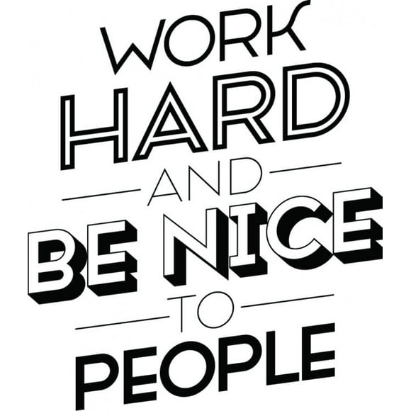 Decomural Work Hard Be Nice Classroom WS-46391