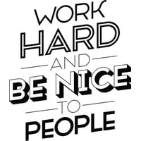 Rienda Libre Graphics - Decomural Work Hard Be Nice Classroom Ws-46391