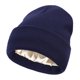 thumbnail image 1 of Gorro de Invierno Suxumhao Holgado Borde Rizado Azul Oscuro Talla Única, 1 of 2