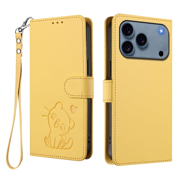 Funda Billetera Magnética para iPhone 18 Pro, Amarillo