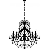Rienda Libre Graphics - Decomural Grand Chandelier Dining Room Ws-15584
