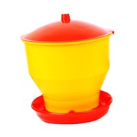 Ioensy - Comedero Para Pollos, Cuenco De Granja, Dispensador De Alimentos Para Patio Trasero, Para Periquitos, Cacatúas, Palomas, Alimentador De 4Kg