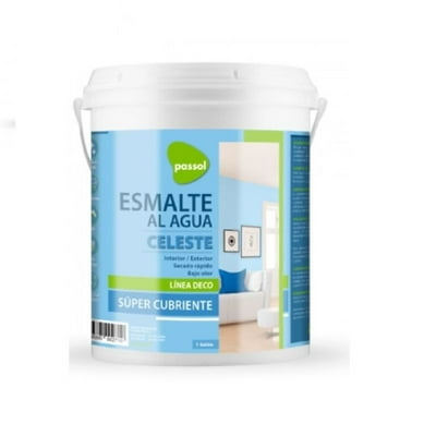 Esmalte Al Agua Celeste 1 Gl 1 Un Passol