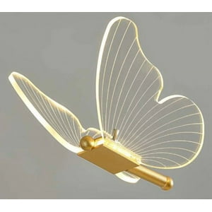 Genérico - Lampara Portatil Mesa Noche Nordica Usb Mariposa Lau