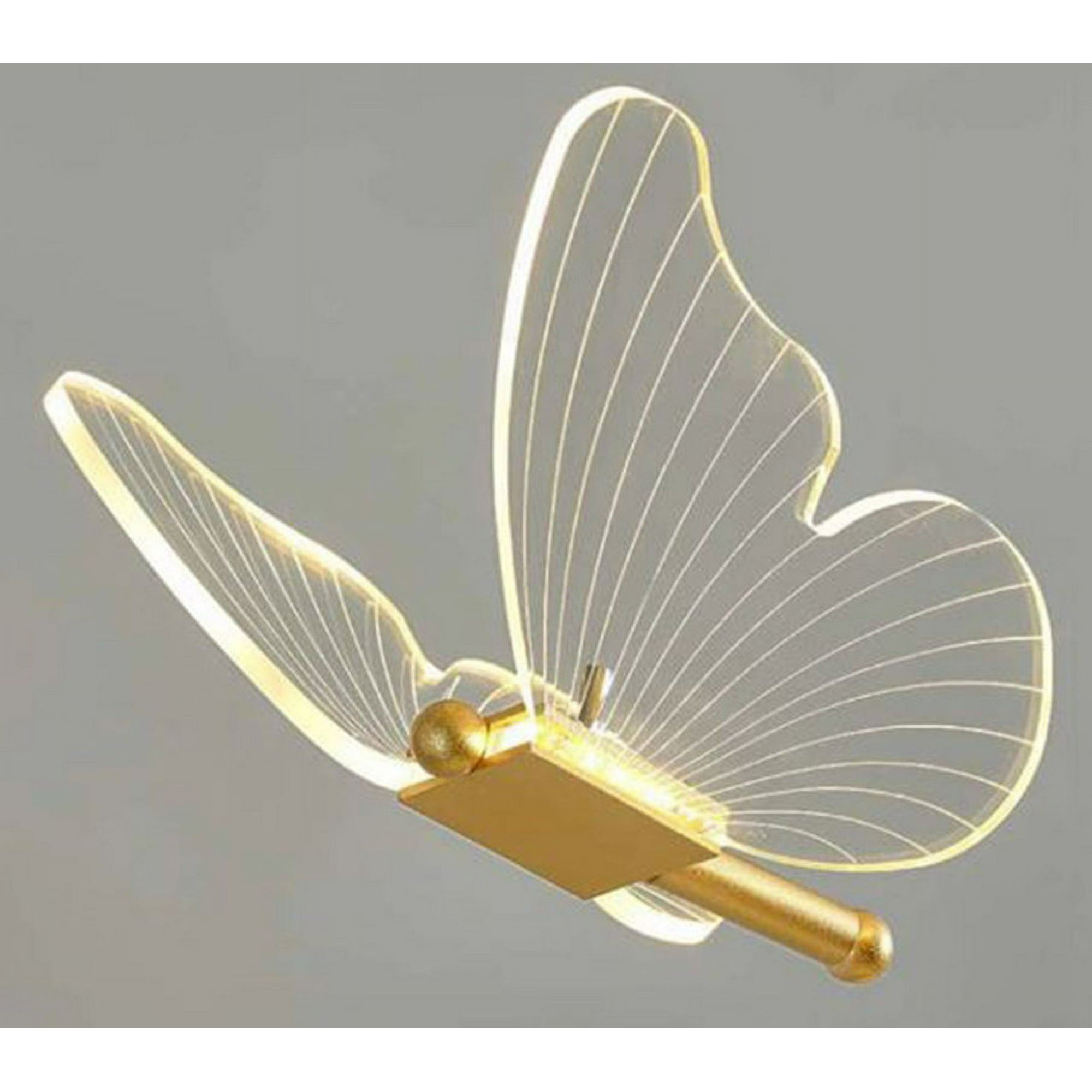 Genérico - Lampara Portatil Mesa Noche Nordica Usb Mariposa Lau