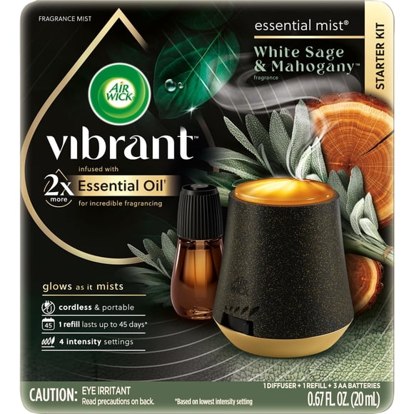 Ambientador Air Wick Essential Mist, salvia blanca y caoba
