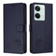thumbnail image 5 of Funda tipo cartera FOXDOCK para Oneplus Nord 3 con soporte, ranuras, RFID, diseño de gato, 5 of 5
