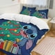thumbnail image 2 of Merry Christmas Stitch 3 Piece Sets Full/Queen Size - Reversible Microfiber Quilts with Shams Soft Lightweight Bedspread Coverlet Comforter for All Season Bed Sheets, 2 of 4