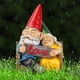 thumbnail image 3 of Escultura Smadeer de Gnomos en Pareja 23 cm × 14 cm de Resina, 3 of 7