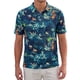 thumbnail image 1 of INSPIRE CHIC Camiseta Polo Estampada de Hombre Manga Corta Camisetas de Golf Casuales M Azul Marino, 1 of 5