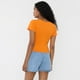 thumbnail image 2 of Polera Mujer Manga Corta Lisa Naranja Corona, 2 of 5