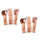 thumbnail image 5 of 36pcs / Lot Juego De Cubiertos De Plástico Desechables Grandes Tenedores Cuchillos Cucharas Oro Rosa, 5 of 6
