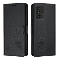 Funda Tipo Cartera Foxdock Para Samsung Galaxy A53 5G Con Soporte, Ranuras, Rfid, Diseño De Gato