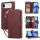 thumbnail image 1 of Funda Cartera con Cremallera y Correa para iPhone Air Soporte y Tarjetero Rojo, 1 of 5