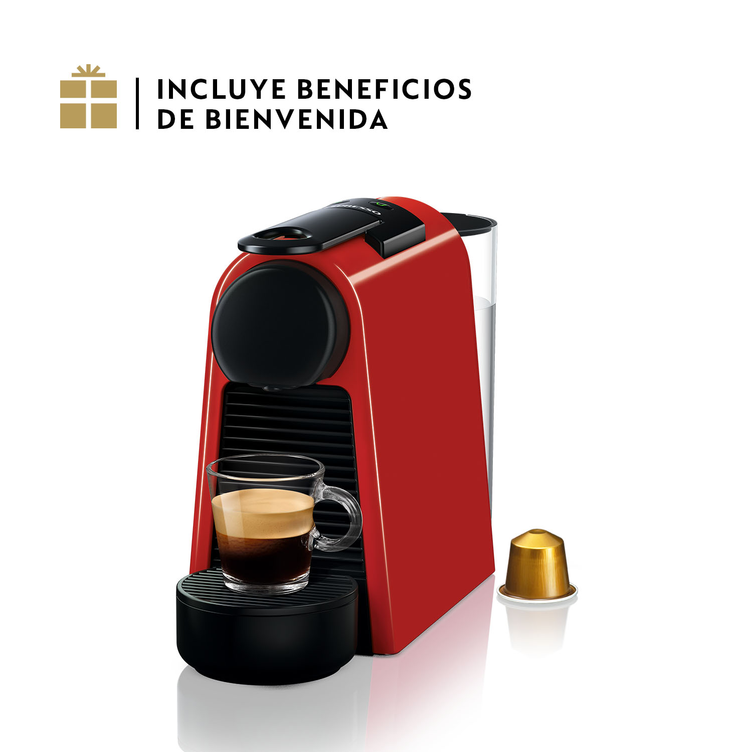 Cafetera Nespresso Essenza Mini Roja