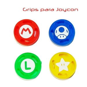 Genérico - X4 Protectores Joycon Thumb Grips Silicon Nintendo Switch Mario