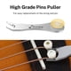 thumbnail image 5 of Pinzas puente para guitarra acústica Donner White Bone con punto de abulón, 5 of 9