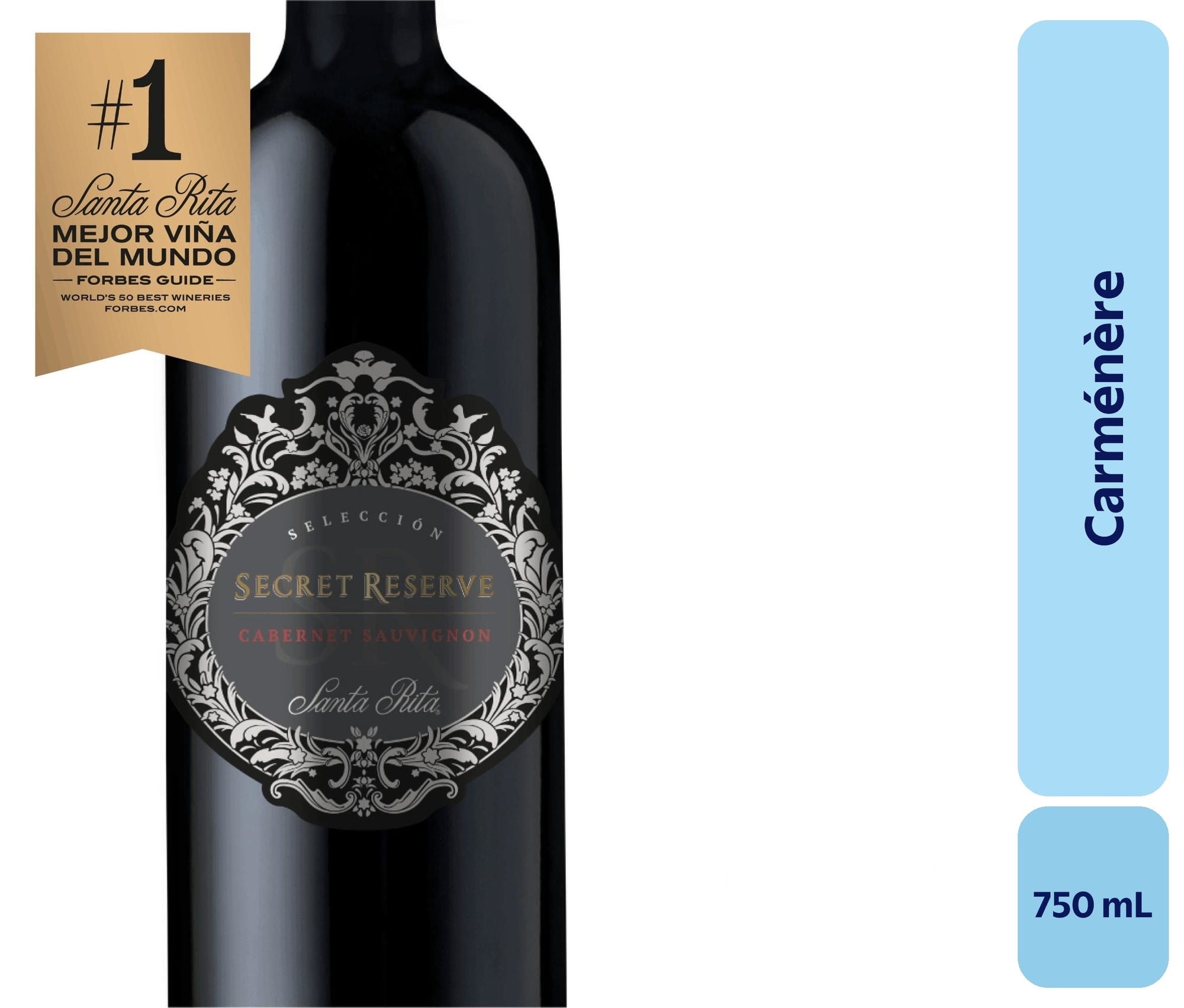 Vino Tinto Carménère Gran Reserva 11.5° Botella 750 cc Secret Reserve