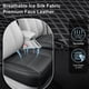 thumbnail image 3 of Funda para Asiento de Auto Qinlive 3D Malla de Aire Negra 2 Piezas Cuero, 3 of 6