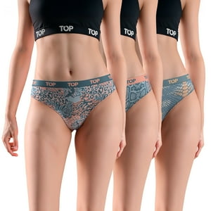 Top - Calzón Bikini Algodón Pack 3 Coleccion Skins C1