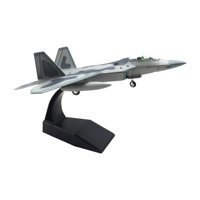 Bothyi - Adorno De Caza De Aleación Fundido A Presión, Avión F22 De Ee. Uu., 1/100, Para Gabinete De Bar De Oficina, Base Negra