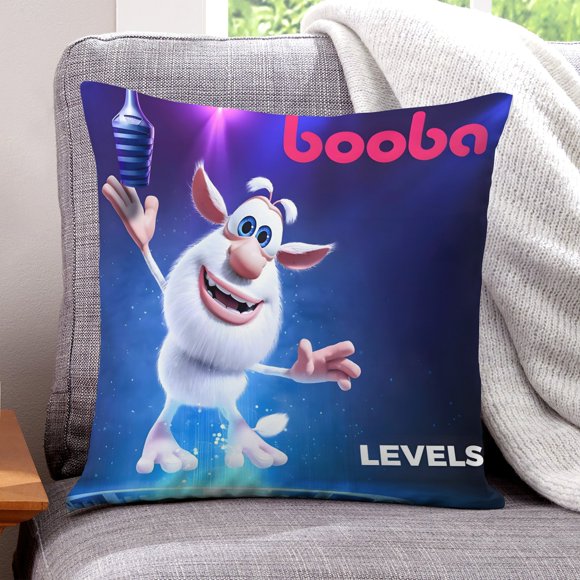 Booba Fundas de almohada de terciopelo con tema, regalos de funda de almohada, decoración para el hogar, cojín de lanzar, regalo de cumpleaños para fans y parejas.50*50cm.