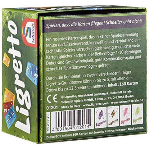 Juego De Cartas Schmidt Spiele 1201 Green Ligretto