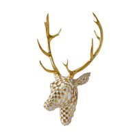 Magideal - Centro De Mesa Decorativo Para Montar En La Pared, Decoración Creativa Para El Hogar, Estatua Artística Colgante, Adorno De Pared, Escultura Para Dorm Oro Blanco