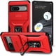 thumbnail image 1 of Funda Armada para Google Pixel 7 con Tapa Deslizante y Soporte Magnético Giratorio Rojo, 1 of 5