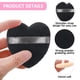 thumbnail image 3 of Esponja de maquillaje de algodón con forma de corazón y cinta de fibra, 3 of 5