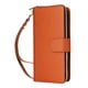 thumbnail image 3 of Funda Cartera con Cremallera y Correa para iPhone 15 Pro Soporte y Tarjetero Marrón, 3 of 6