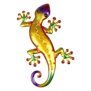 Bothyi - Vivid Lizard Pared Decorativa Comedor Valla Colgante Al Aire Libre Amarillo