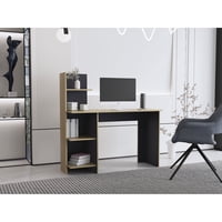 Tuhome - Escritorio Biblioteca Vilna 120,6X120X45 Cm Fresno Y Wengue