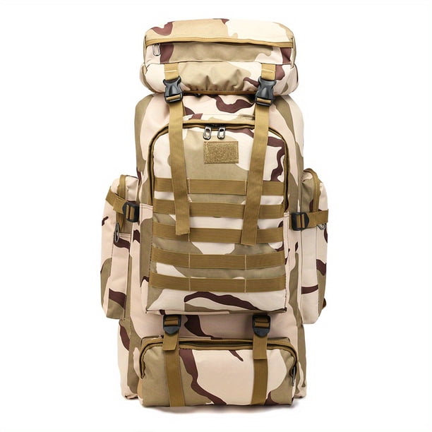 Military Tactical Backpack, Large Capacity Outdoor Hikingbag, Camouflage Backpack For Camping Traveling