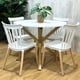 thumbnail image 1 of Comedor Mesa Redonda Equiz 100cm Blanca + 4 Sillas Windsor Blanca, 1 of 8