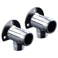 Xusx111 - Kit De Instalación Para Grifo De Baño Expuesto / Sistema De Ducha Al Aire Libre / Válvula Mezcladora De Barra Termostática, Convertir En Pared A Montaje Superficial (2 Piezas, 4,5 * 5 Cm)