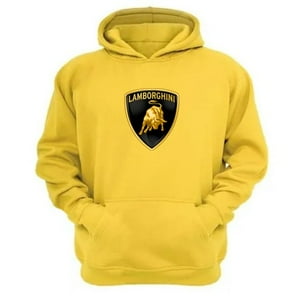Genérico - Polerón Canguro Lamborguini Amarillo Talla L Unisex
