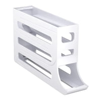 Magideal - Soporte Para Huevos Para Refrigerador, Contenedor Automático Para Huevos Rodantes, Almacenamiento, Dispensador De Huevos Rodante Para Gabinete De , Blanco