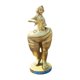 thumbnail image 1 of Escultura De Figura De Dama Centro De Mesa Artesanía De Habitación Estatua De Mujer De Poliresina Dorada, 1 of 5