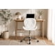 thumbnail image 1 of Silla Escritorio Diamond Blanca Giratoria Ajustable Home Office, 1 of 5