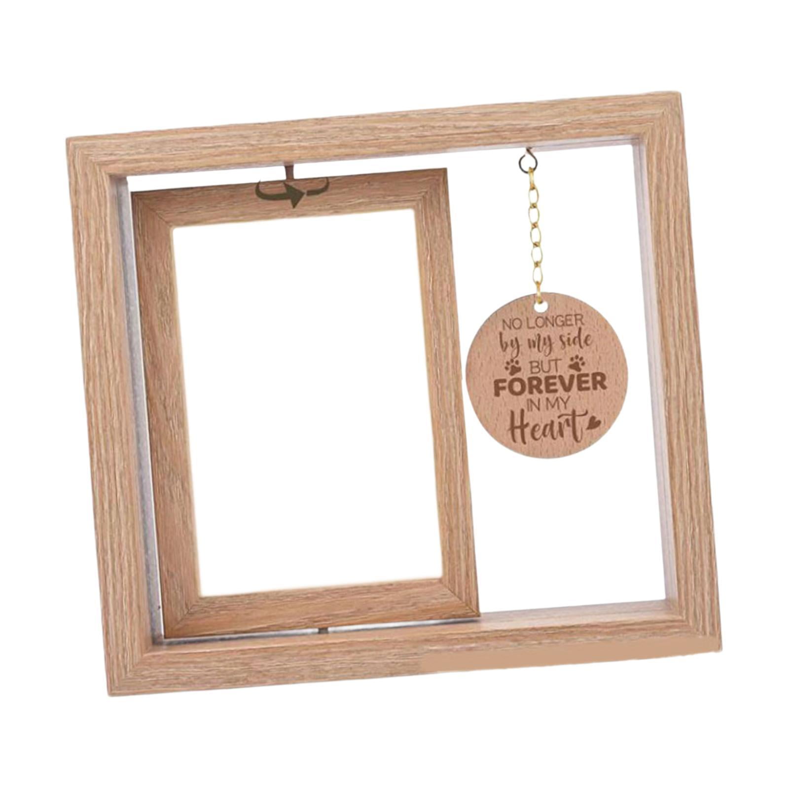 Marco De Fotos Conmemorativo Para Perros Y Gatos, De Madera, Giratorio, Para Mesa, Para Fotos De Perros