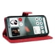thumbnail image 4 of Funda tipo cartera con tapa para Nothing Phone 3 con tarjetero, soporte y cubierta magnética Rojo, 4 of 5