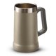 thumbnail image 1 of KooK Beer Stein, taza de café de acero inoxidable, vaso con aislamiento al vacío, taza de doble pared, asa grande, irrompible, color topo, 23,7 oz, 1 of 8