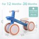 thumbnail image 2 of Bicicleta de equilibrio KidRoller para niños de 12 a 36 meses con asiento ajustable, 2 of 6